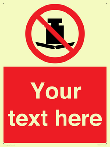 Custom No Heavy Loads Sign